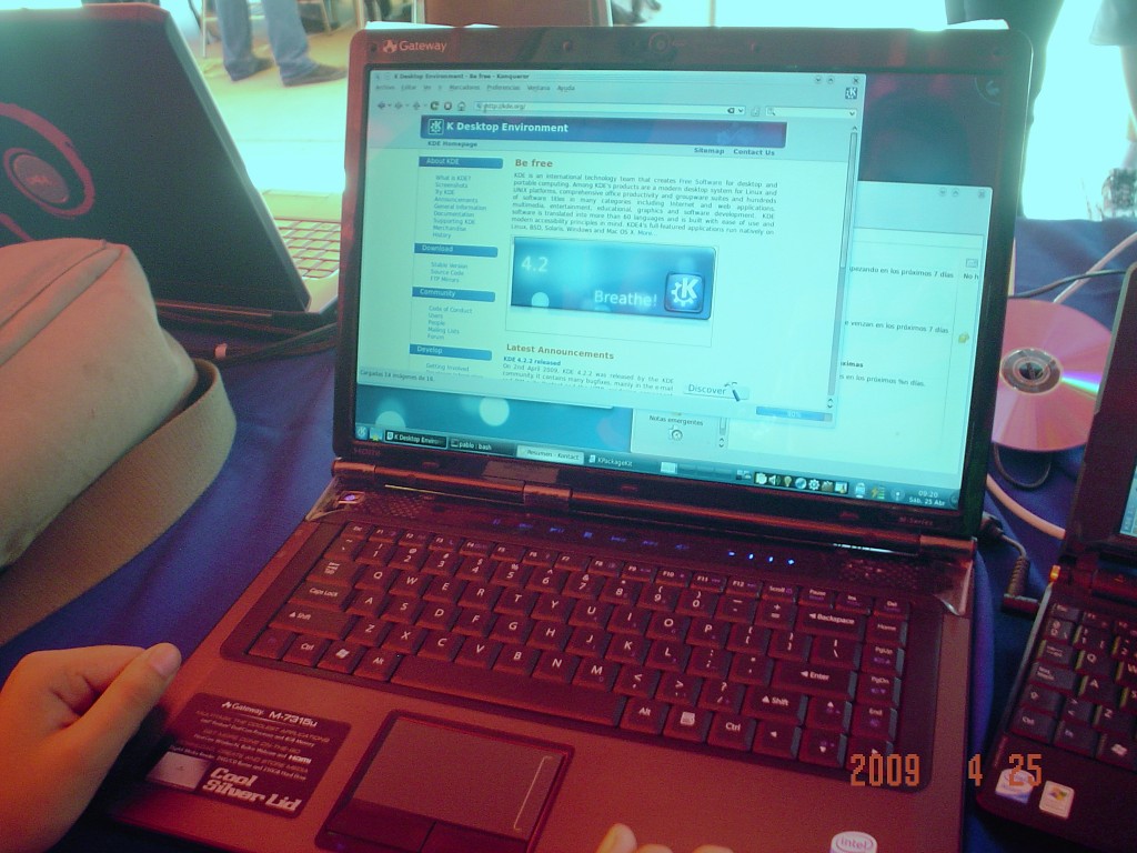 Laptop Gateway con Kubuntu